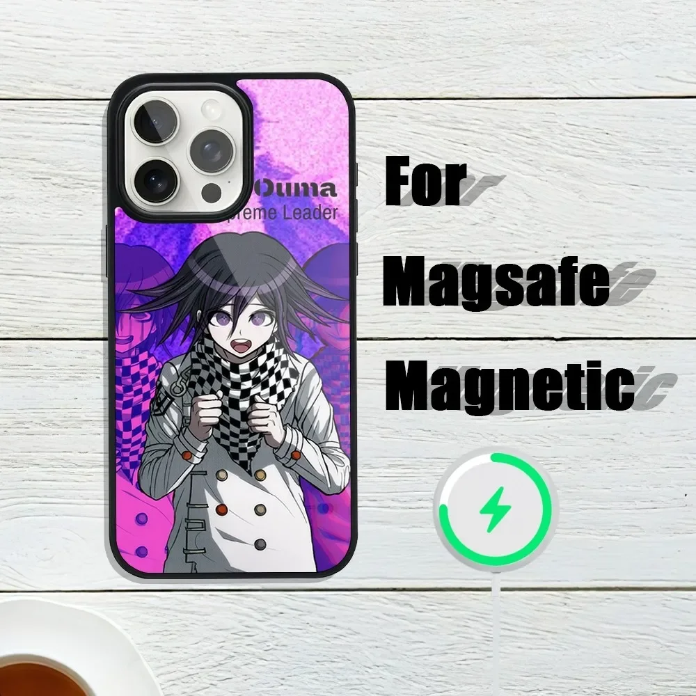 Danganronpa Kokichi Oma Purple Phone Case For iphone 13 Plus 12 14 Mini 11 Max 15 Pro Magsafe Magnetic Wireless Charging Shell