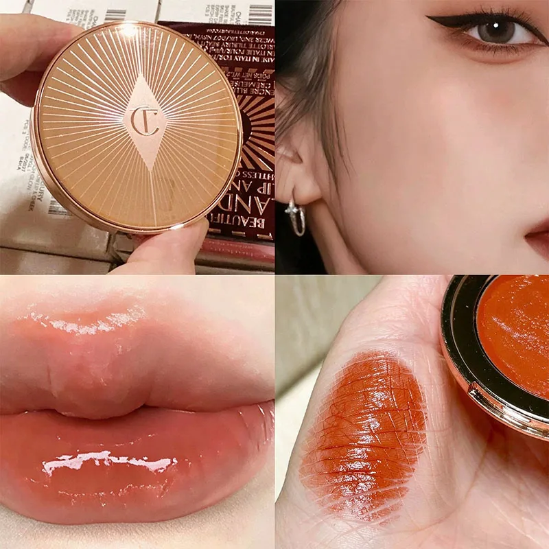 Luxury Charlotte Lip Cheek Dual-use Blusher Cream Two Color Highlight Powder Blusher Waterproof Oil Control Tilbury Cosmetics