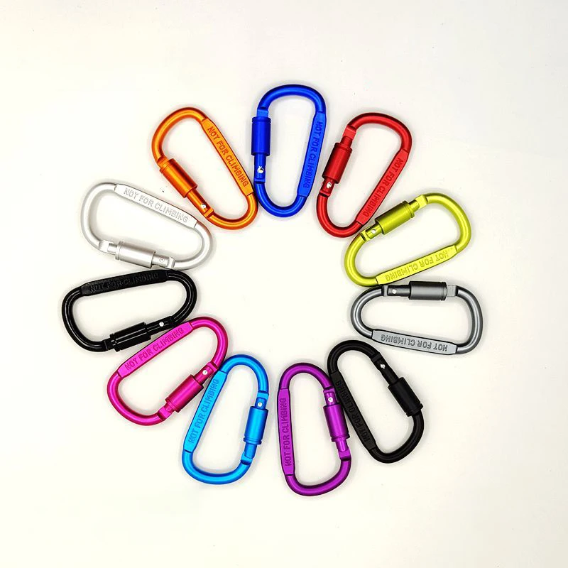 4PCS Carabiner Set For Key Camping Survival Outdoor Keychain Clip  Alloy Aluminum Tactical Caribiner Hook Karabiners