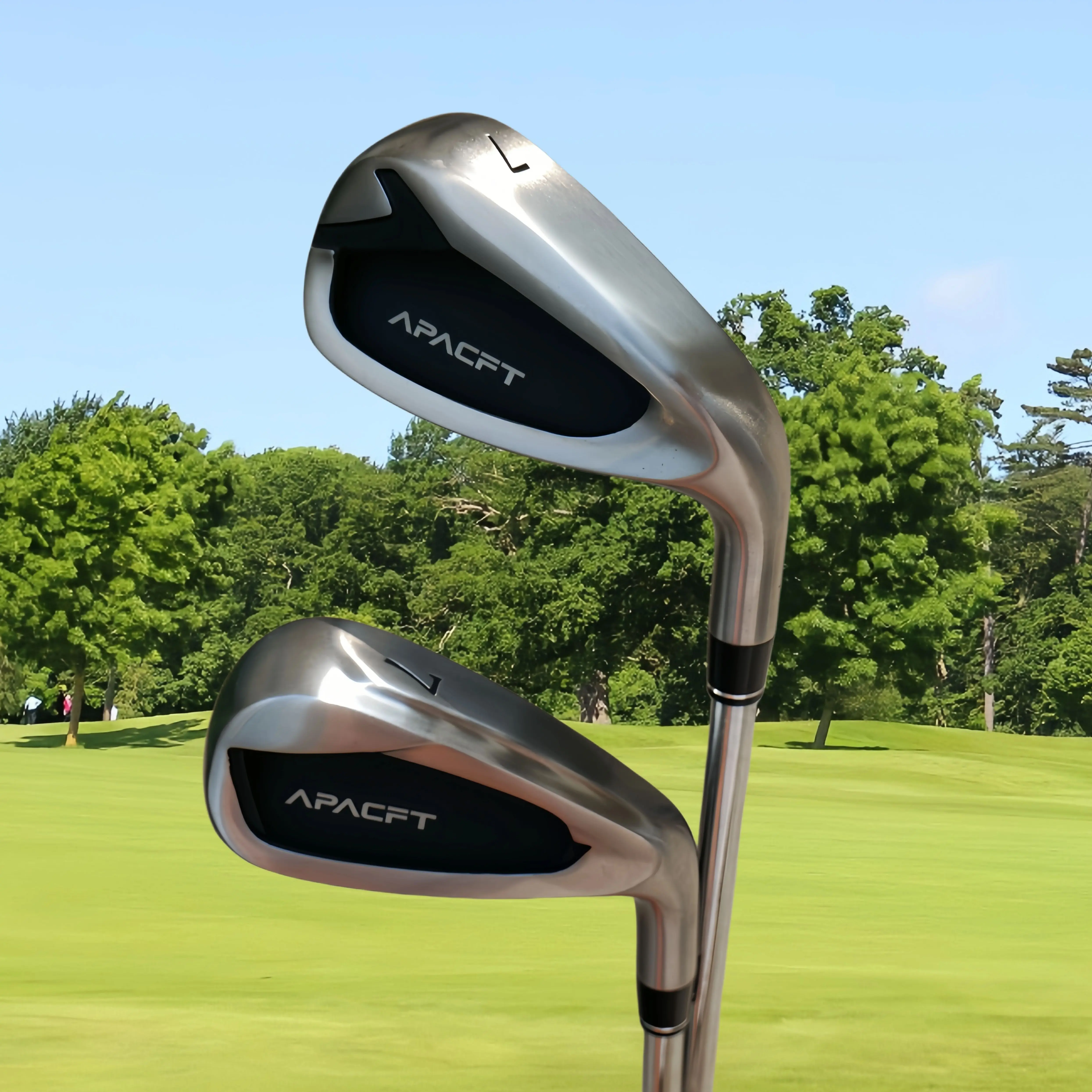 

APACFT Golf 7-Iron Low center of gravity with optimized sole camber to reduce ground resistance, fitted with a stainless steel s