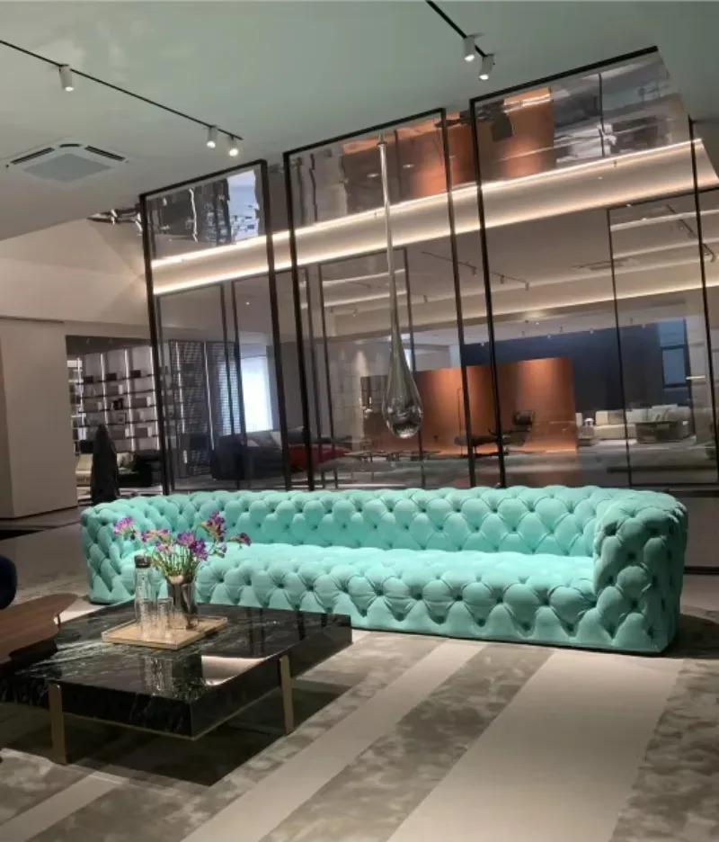 Modern Luxury Living Room Furniture Sofa Set Designs Full Leather Comfortable Sofa