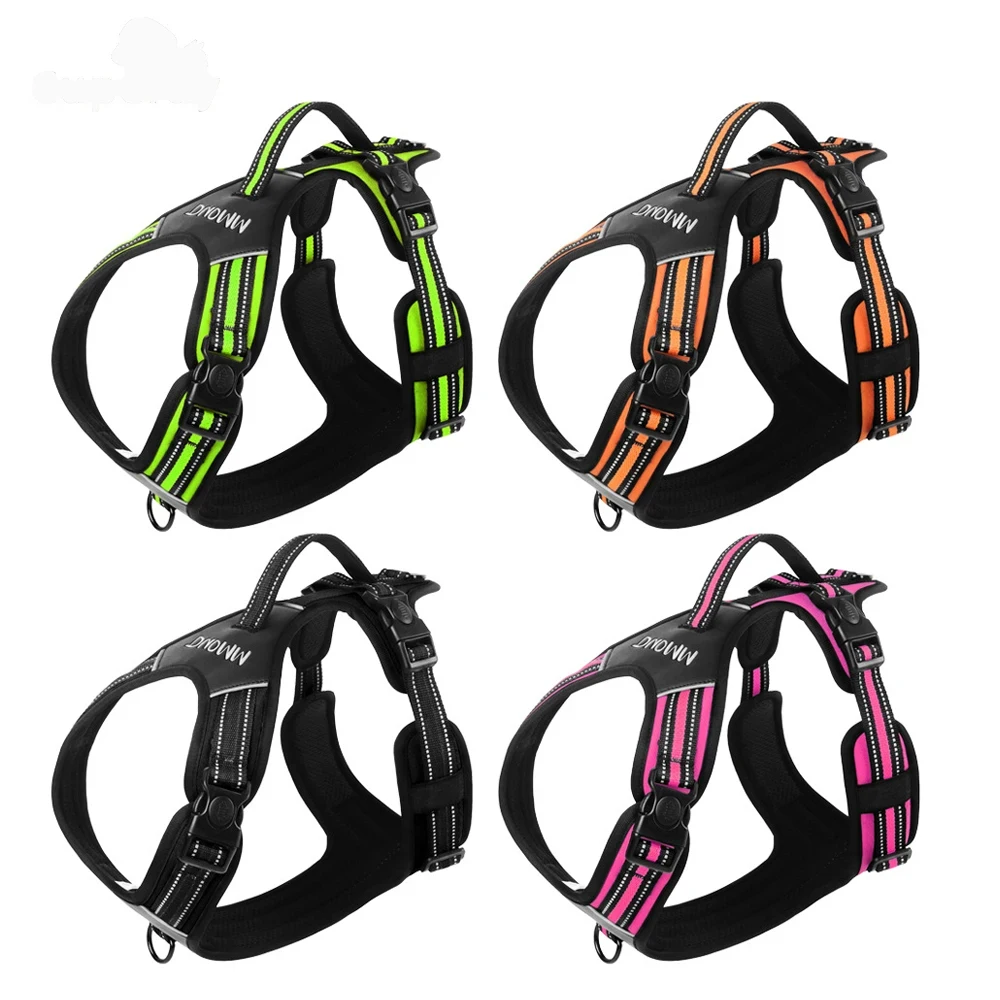 The vest reflective adjustable explosion-proof impact dog chest strap is suitable for medium and large dog pet chest strap