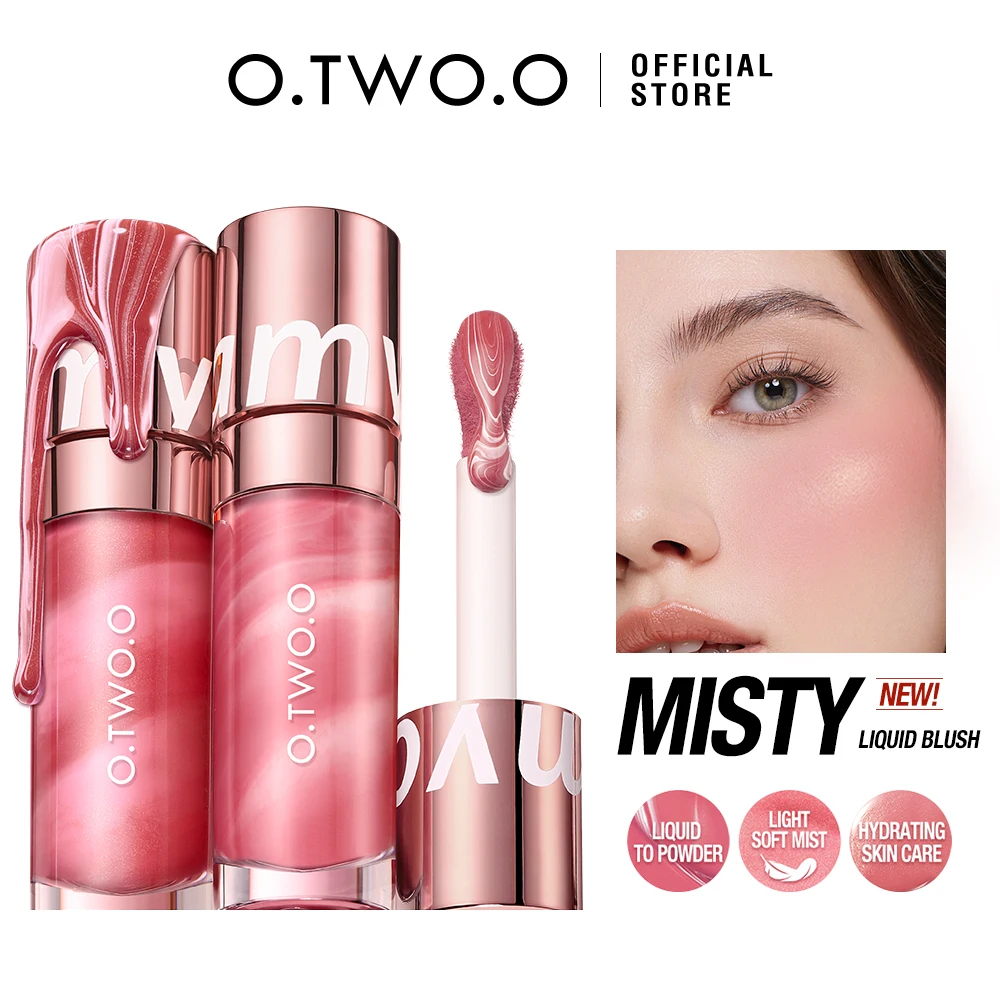O.TWO.O-Fard à joues liquide pour le visage, hydratant, longue durée, naturel, soyeux, sans 256 pigments