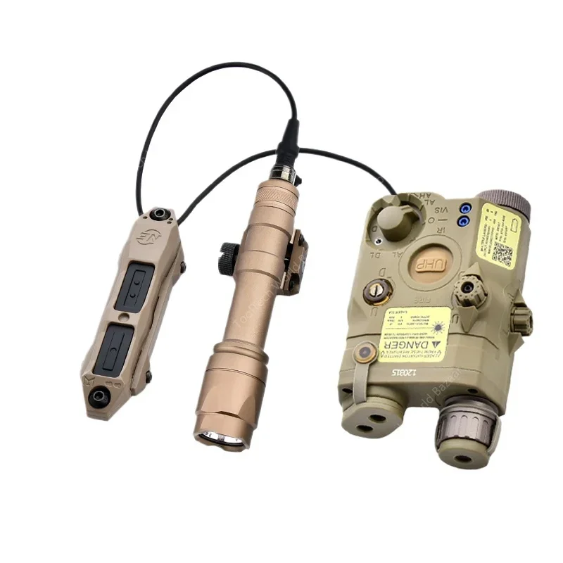 

Laser Indicator PEQ15 Battery Box M600C Flashlight Dual Control Rat Tail M300 Tactical Laser Light