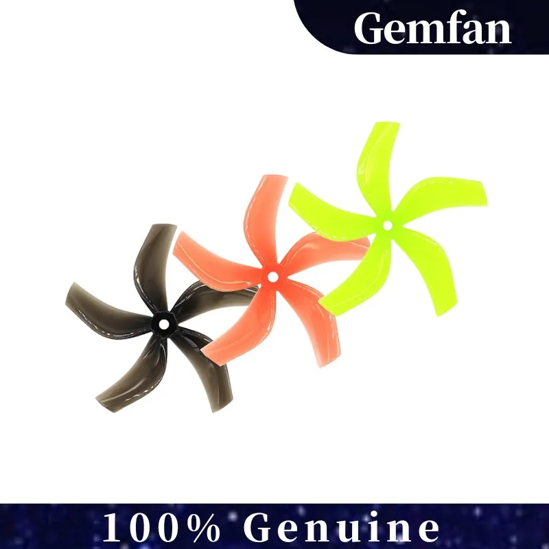 2Pairs GEMFAN D4-5 5-Blade Ducted Propeller 4 Inch, Inverted M5 Hole Prop for FPV Mini Quadcopter RC Accessories