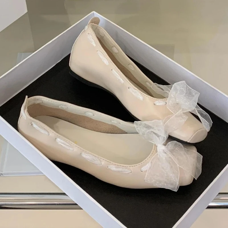 

Модные балетки, женские удобные повседневные туфли Мэри Джейн с квадратным носком, женская элегантная милая женская обувь на мягкой подошве