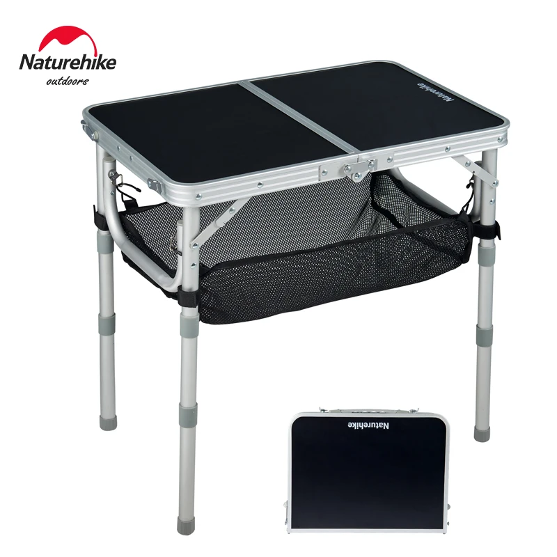 Naturehike Outdoor Ultralight Aluminum Portable Folding Liftable Table Camping Table Camping Picnic Table