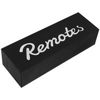 Remote Control Storage Box Wall Mount Holder Desk ganizer Wooden Pen Pencil Caddy Controller Coffee Table Black Color Compact