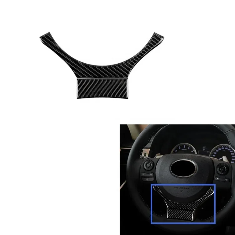 

Декоративный чехол на руль автомобиля из углеродного волокна для LEXUS IS250 13-19, аксессуары для внутренней отделки