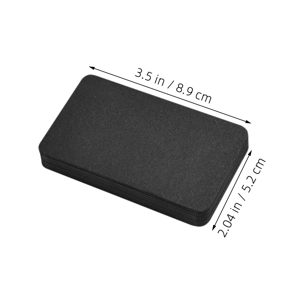 100Pcs Black Mini Index Cards Blank Paper Note Cards Cardstock for English Learning Memory Writing Practice Name Card Blank