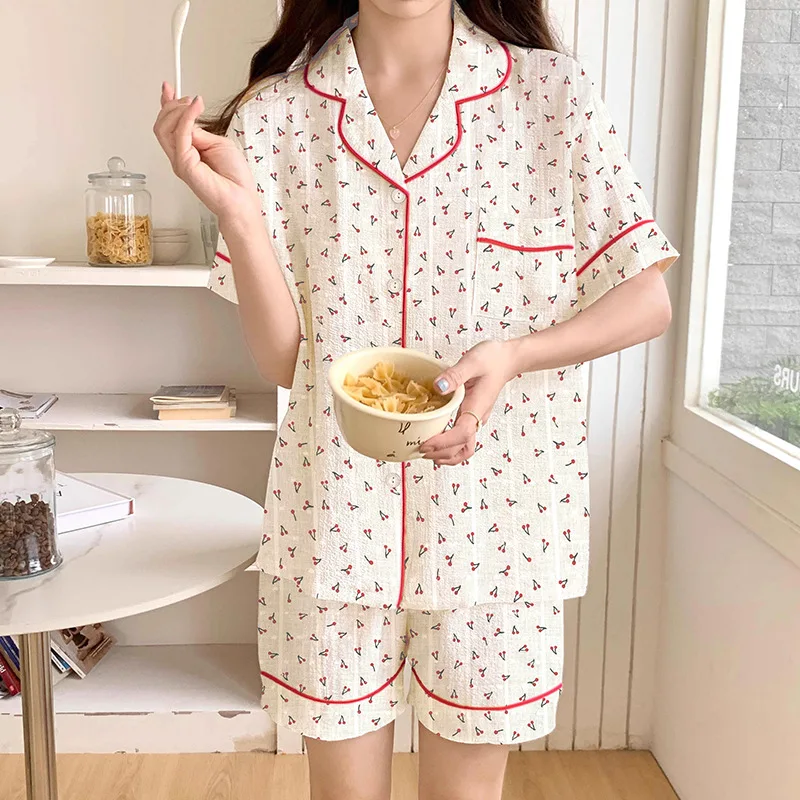 Pajama Pants Set Women's Clothing Homewear Summer Thin New Cute Comfortable Casual Breathable Simple Stylish Versatile Loose
