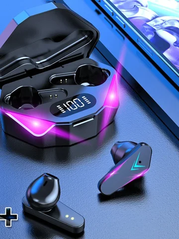 TWS Wireless Bluetooth Headset LED Gamer Stereo Earphones For Smart iPhone Android Ios Huawei Xiaomi Redmi mi With Mic Headset