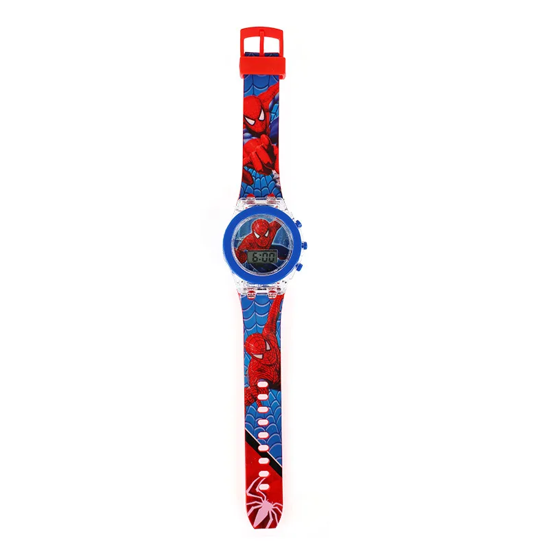 Cartoon unicorn Children Watches for kids Collection Digital Electronic Flash Glow Up Light Colourful mickey mouse Girls Clock