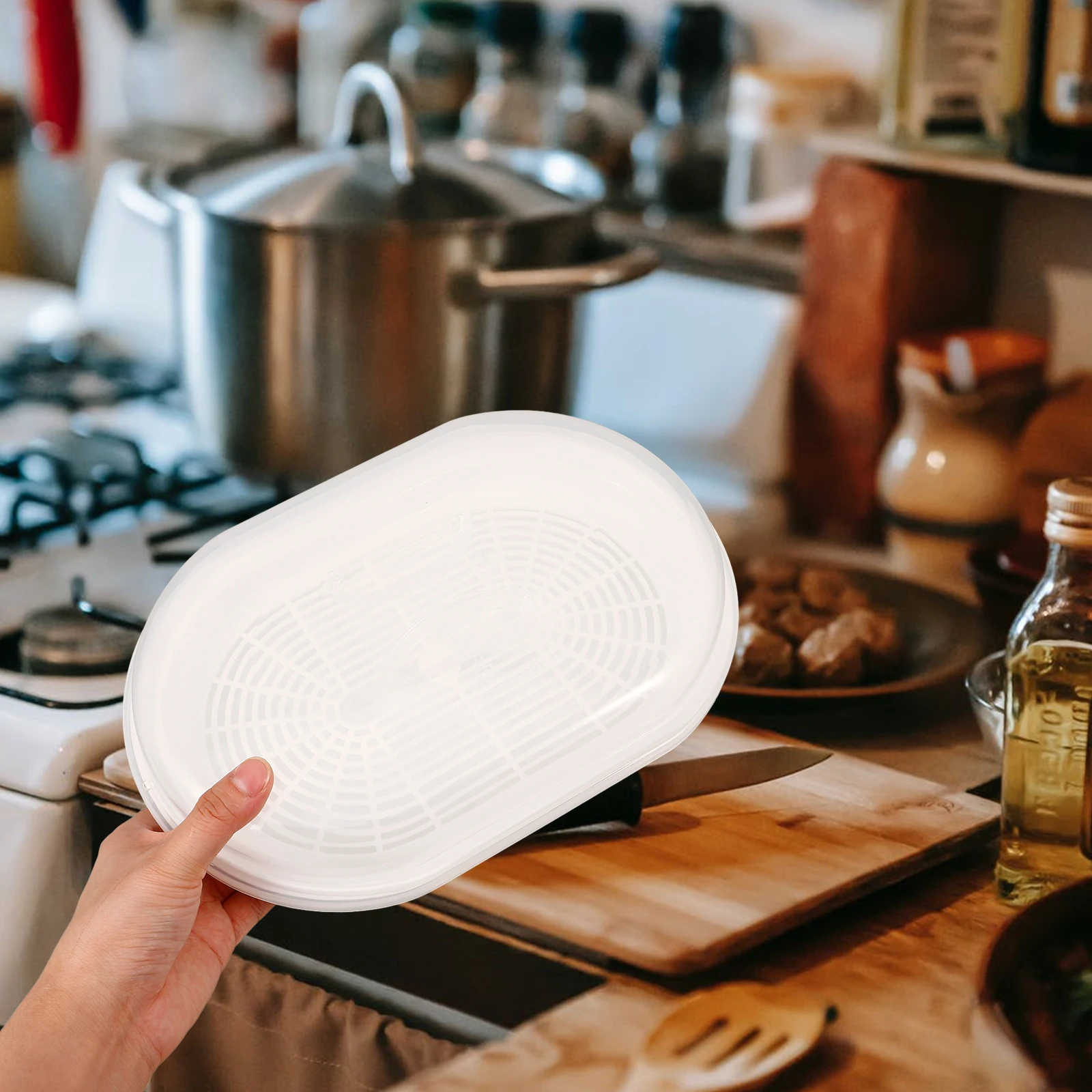 

Microwave Steamer Vegetable Fish Disk Safe Lightweight Wear Resistance Practical Long Lasting Versatile Easy Clean Store