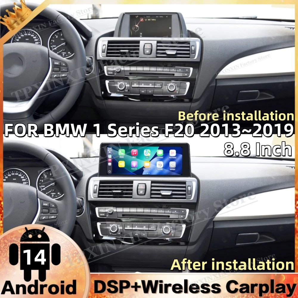 Multimedia Android Smart Screen For BMW 1 Series F20 2013~2019 GPS Navigation Car Radio Automotive Stereo Carplay IPS Head Unit