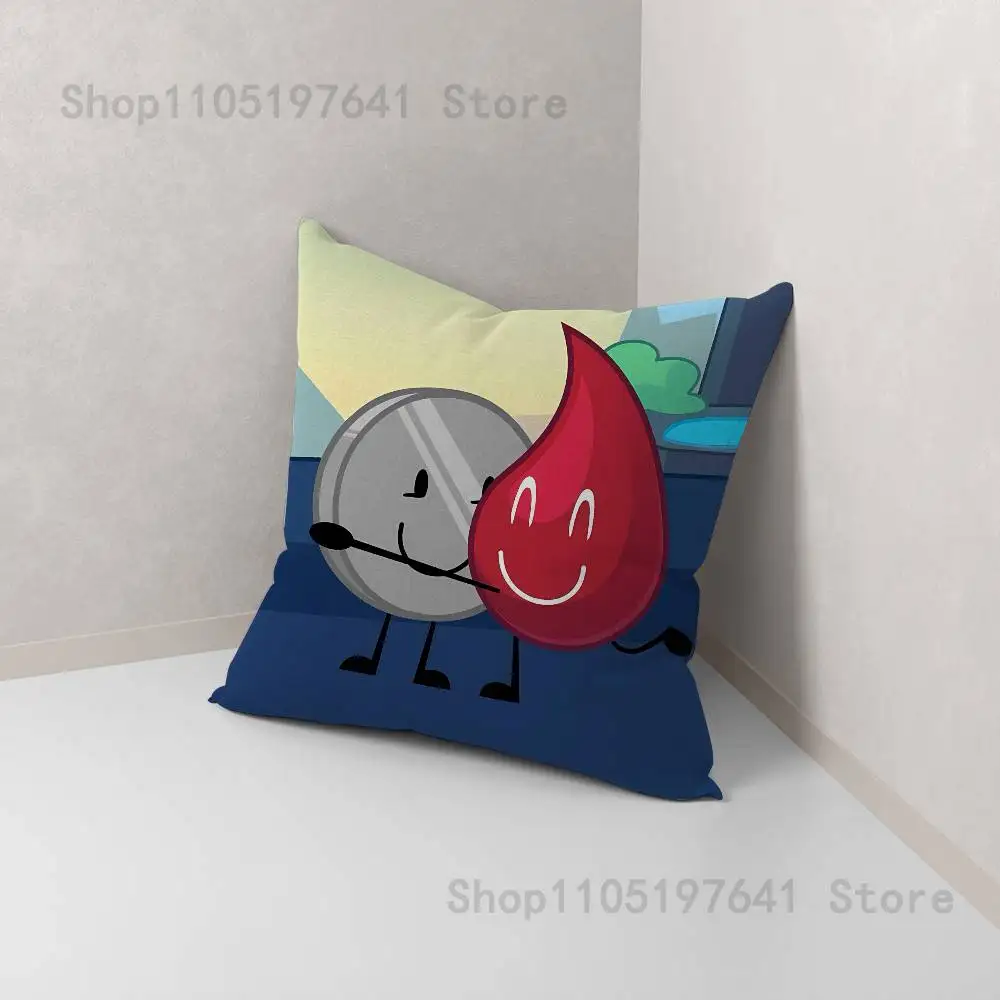 Bfdi Battle For Dream Island Pillow Case For Sofa Decor Car Office Room Printing Cushion Cover Decorations and Protector