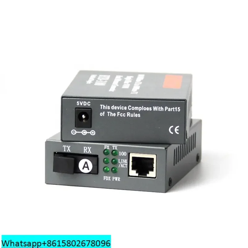 Netlink-Convertidor de medios de fibra óptica HTB-3100, RJ45, 20KM, 25KM, Puerto SC, 10M, 100M, HTB-3100