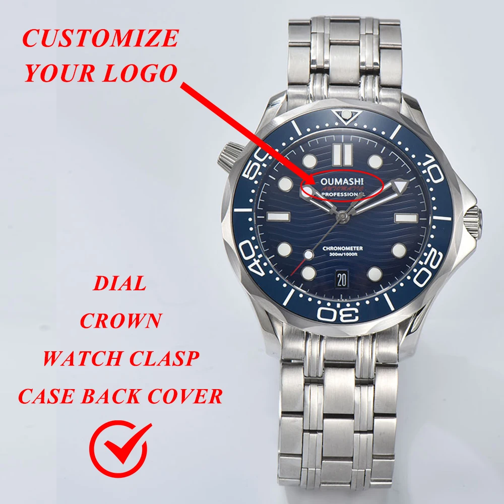 

NH35 watch customizable watch sapphire glass 42mm case watch Suitable for NH35 movement Men's luxury watch