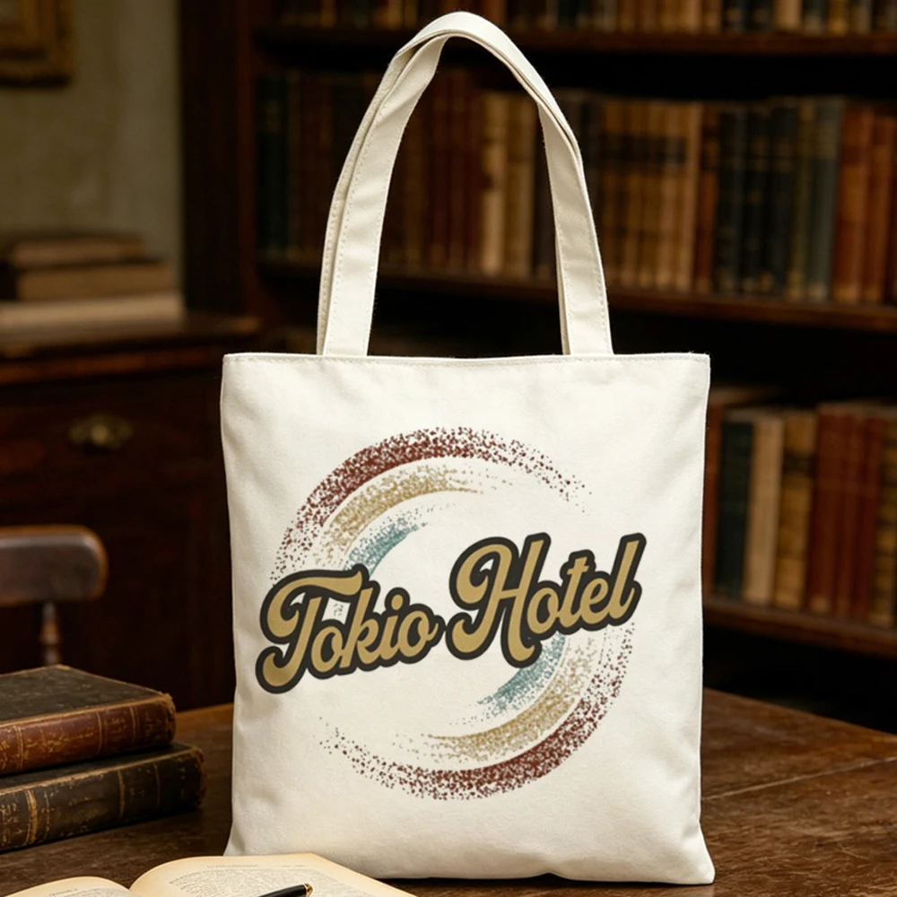 Tokio Hotel tote bag grocery sac cabas shoulder  shopping bolsas de tela woman