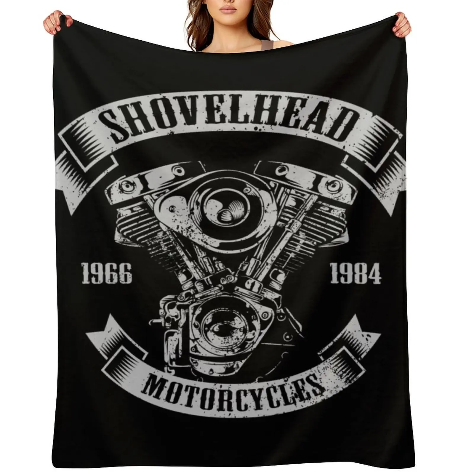 

Shovelhead Engine Throw Blanket Bed Personalized Gift Bed Fashionable Heavy Blankets