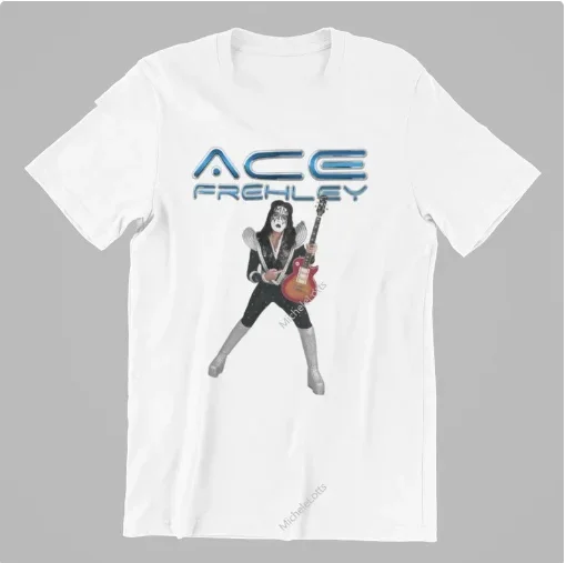 guitar, ace frehley kiss t shirt., Unisex,, short sleeve shirt, full colors,