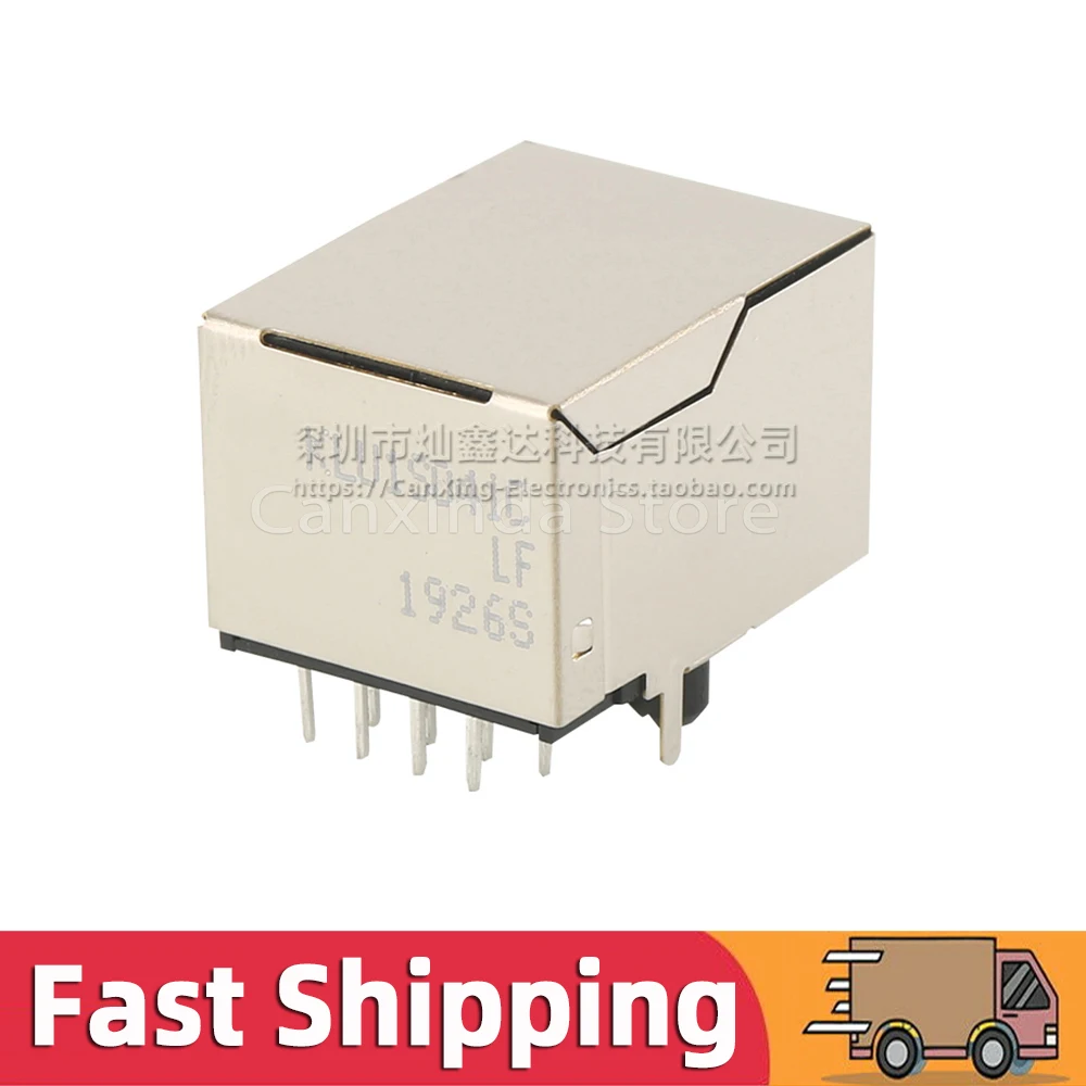 2 stücke KLU1S041CLF RJ45 Jack Netzwerk Single Port Magnetische Filter Interface Stecker Integrierte 100 Base-TX KLU1S041C