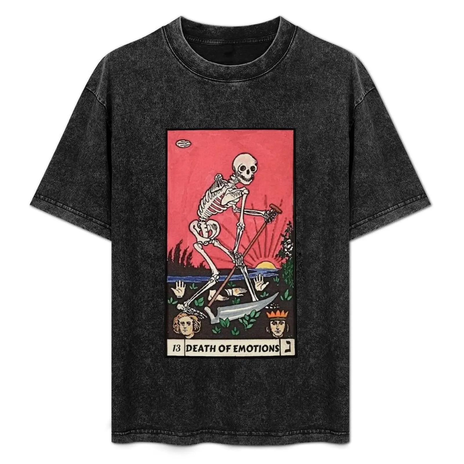 

Tarot Card - Death Of Emotions T-Shirt tops graphic shirts mens workout shirts