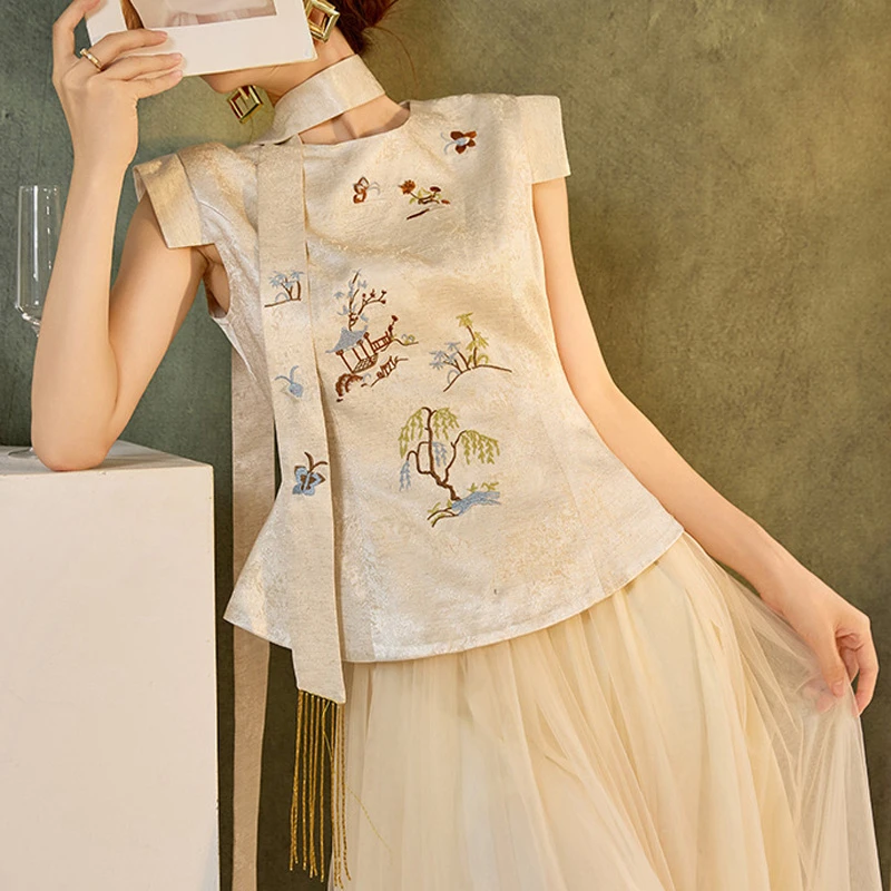 ropa-tradicional-china-tang-camisa-de-saten-sedoso-blusa-cheongsam-con-bordado-exquisito-blusa-hanfu-de-manga-corta-de-verano