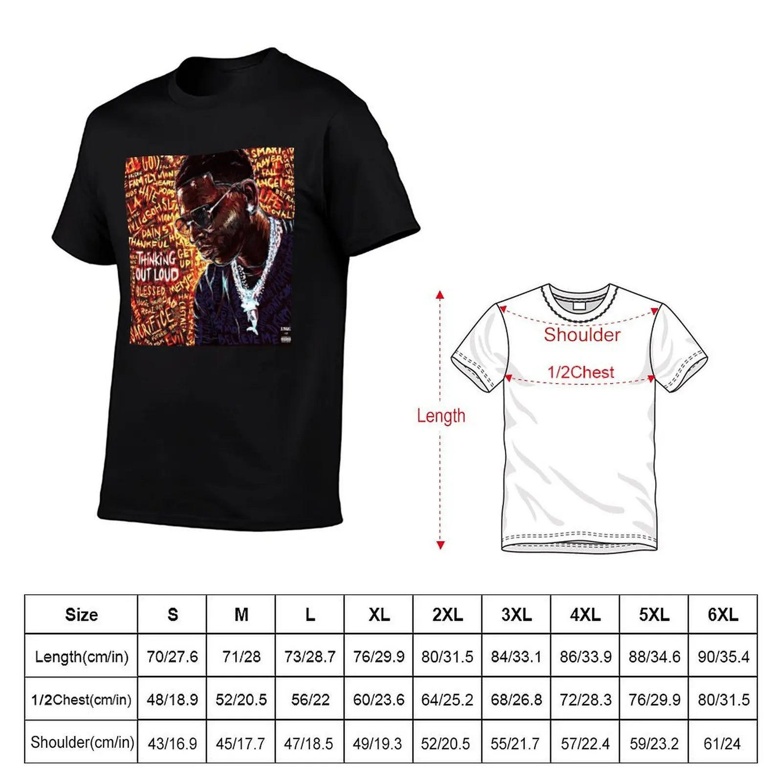 Thinking Out Loud - Young dolph T-Shirt anime tshirt t shirt custom print T-Shirt