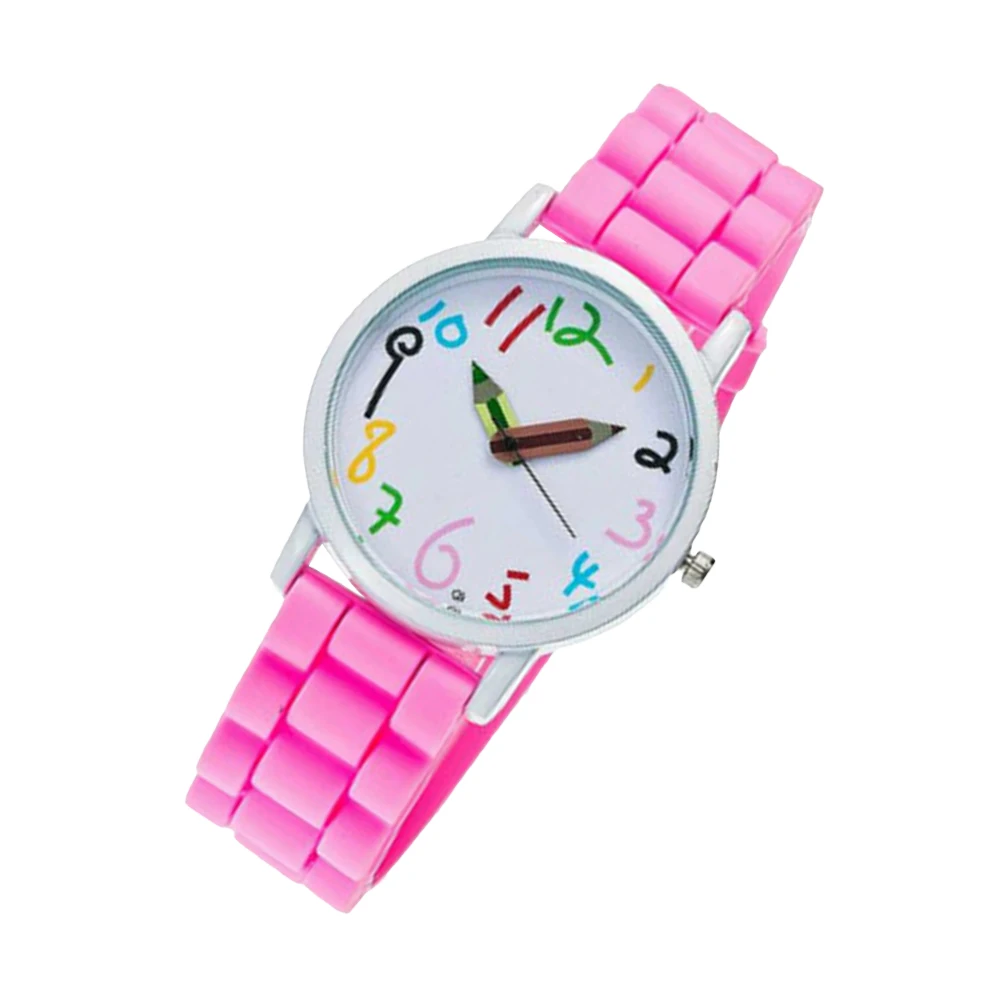 Polshorloges voor Cartoon Pink Pencil Digital