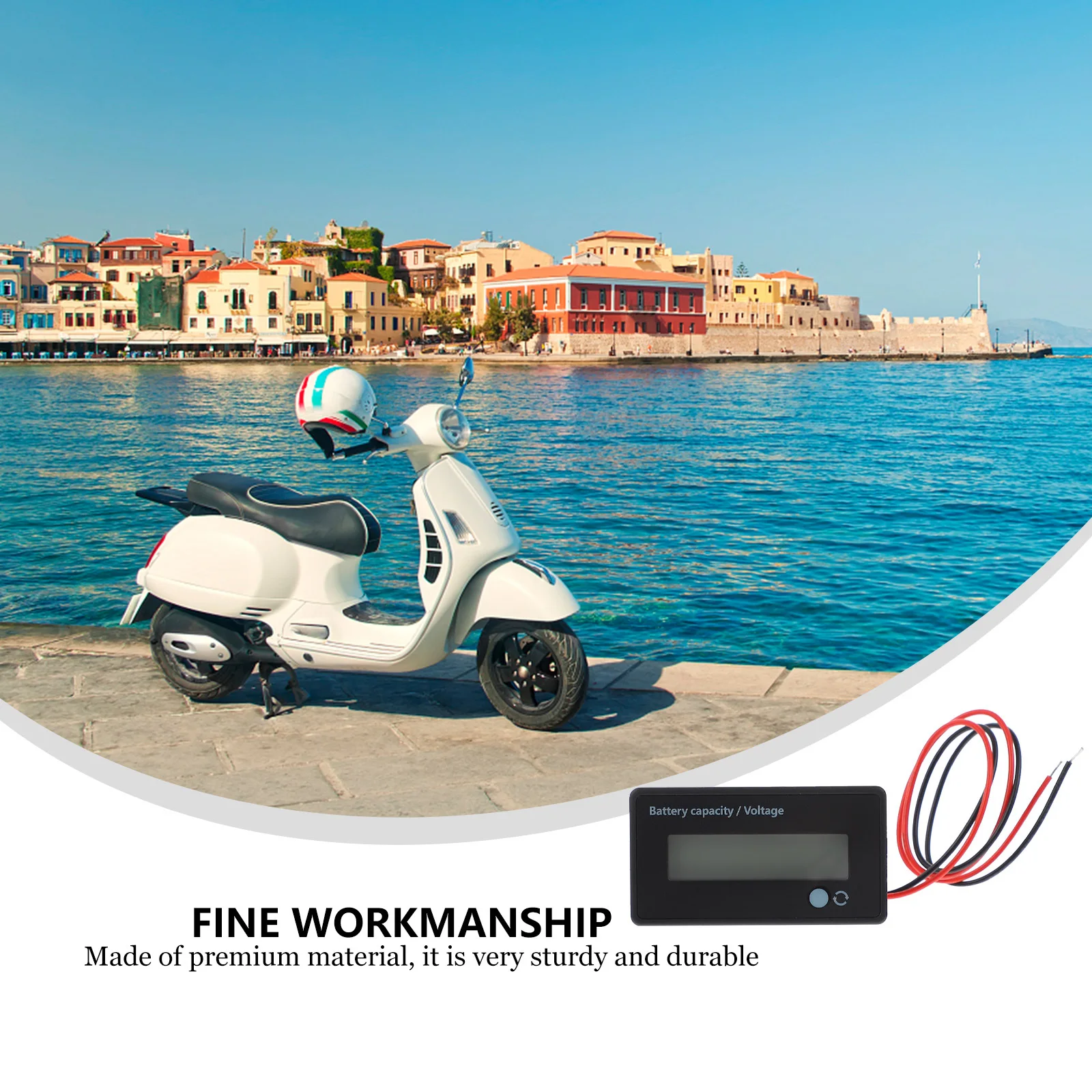 2pcs Lcd Vehicle Capacity Indicator Voltage Monitor For Vehicle Tester Tool Parts