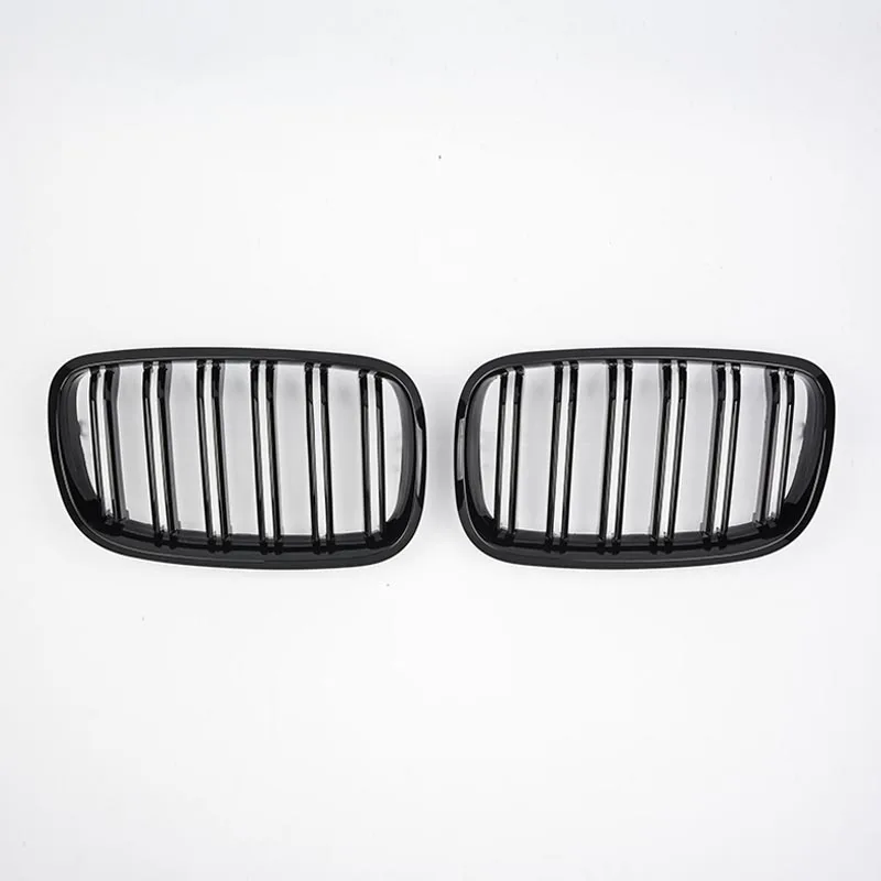 

Hot Selling Car Front Grills for BMW X5 E70 X6 E71 2007-2013 Gloss Black Double Slats Car Front Bumper Grille M Style