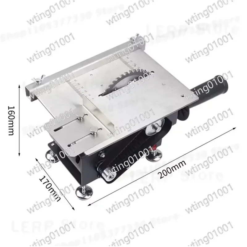 for DIY Woodworking Model Making PCB Acrylic 220V 4 Inch Mini Multifunctional Cutting Machine Table Saw 45 Degree Adjustable