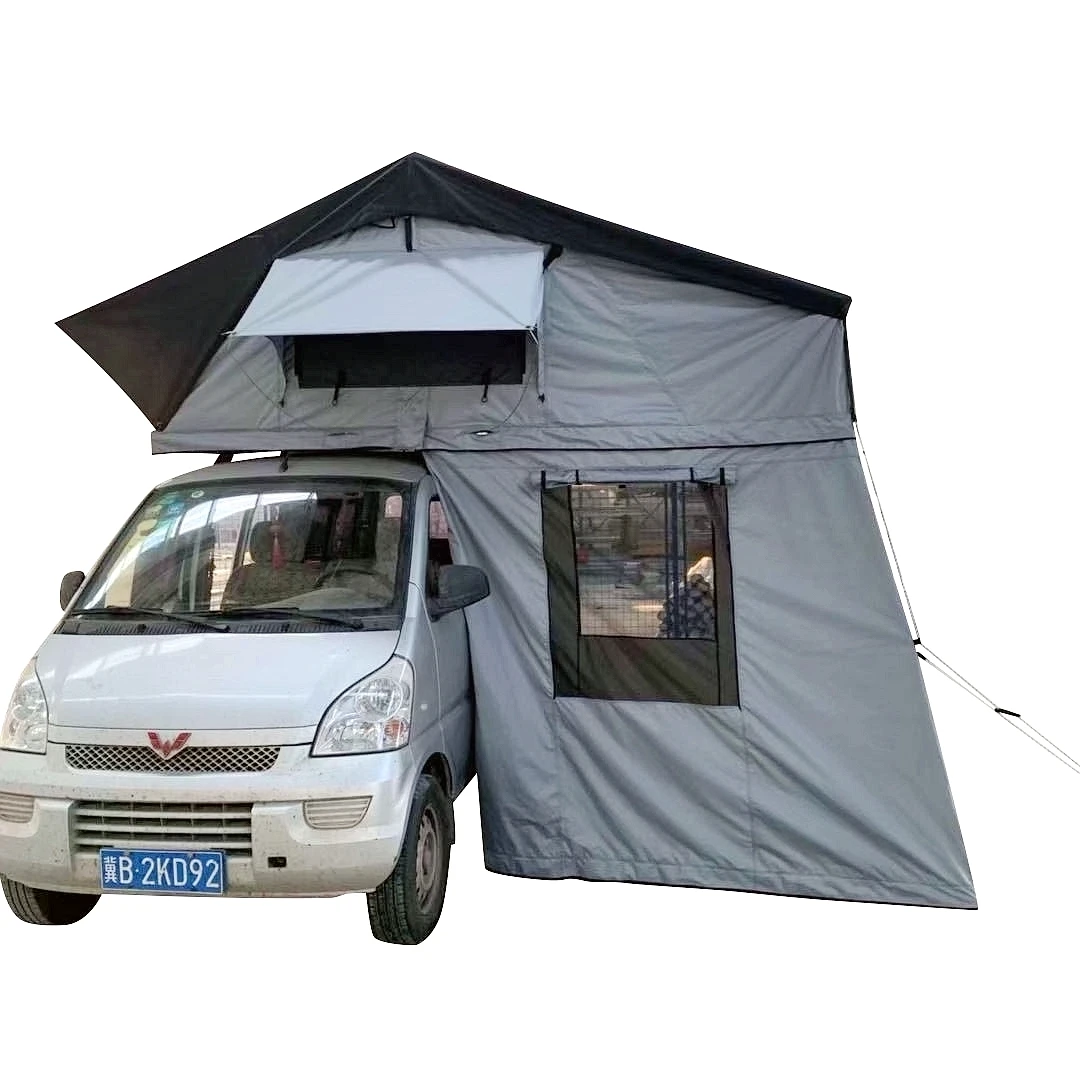 Waterproof 4WD Offroad Car Camping Roof Top Tent, Tenda do telhado da fábrica pronta para enviar com Sun Shelter