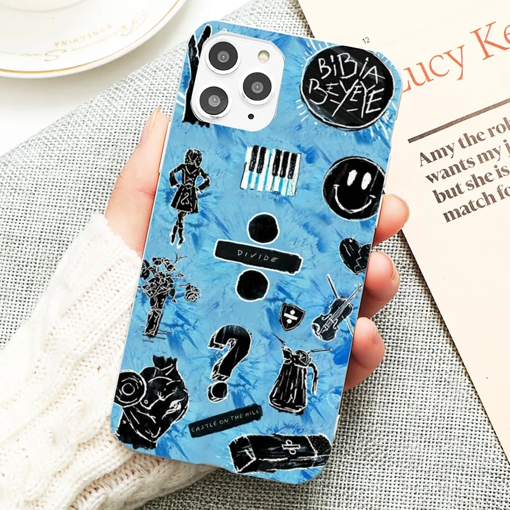 

E-Ed S-Sheeran Hot Singer Phone Case Soft Solid Color For Iphone 14 11 12 13 Mini Pro Max 7 8 Plus 6 6s X Xs Max Xr