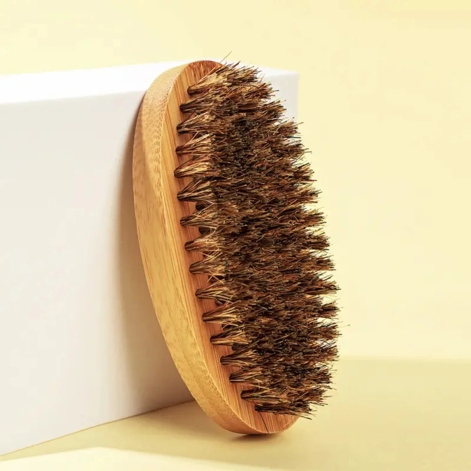 One-piece gentle, effective, and convenient beard cleaning brush for men provides superior grooming experience