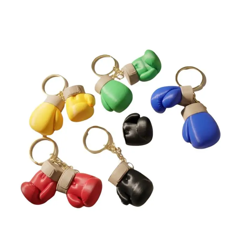Einzigartiger Boxhandschuh-Schlüsselanhänger, Simulations-Fitnessgeräte-Anhänger, Schlüsselring für Männer, Frauen, Paare, Autoschlüssel-Anhänger – Detail 4