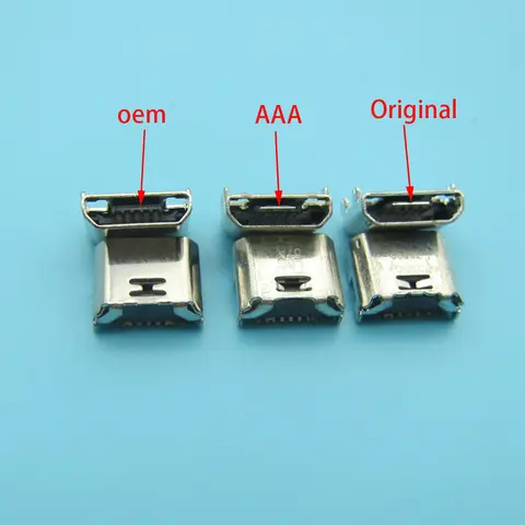 100pcs/Lot Micro Mini USB Jack Socket Connector Charger Charging Port For Samsung Galaxy Core Prime G360 G361F Tab E T560 T561