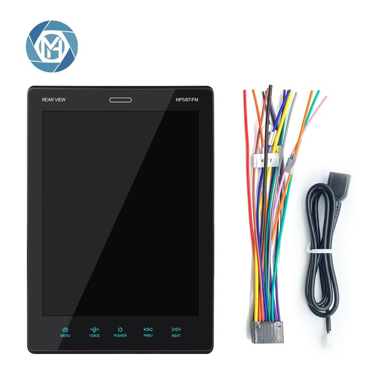 RV 9.5인치 IPS 세로형 화면 2Din DSP AHD 차량용 MP5 플레이어 카 라디오 스테레오 카 라디오 2Din 화면 포함