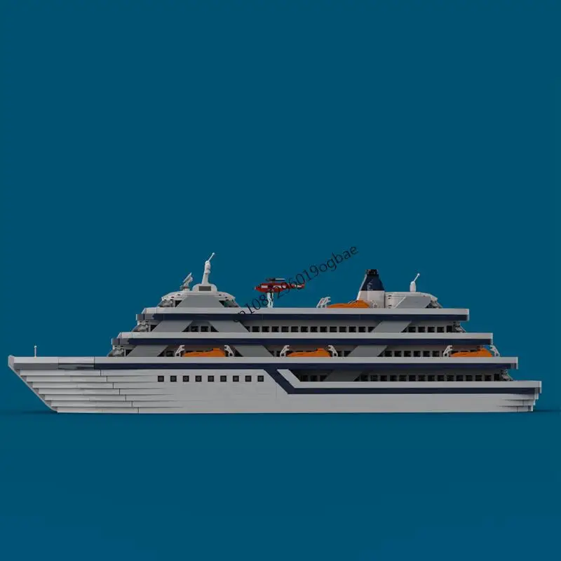 جديد 3531 قطعة Moc سفينة سياحية منفذ المدينة وحدات الركاب نموذج لجمع العبارة لتقوم بها بنفسك التكنولوجيا الطوب الأفكار الإبداعية لعبة هدية بنة #3