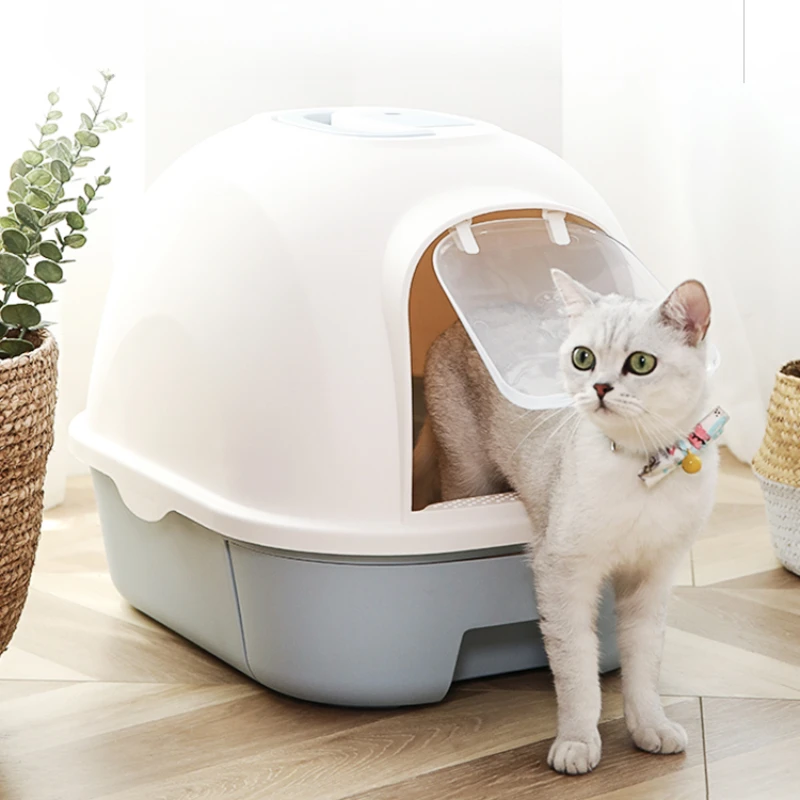 

Deodorization Portable Cat Bedpans Hidden Training Box Enclosed Toilet Cat Bedpans Supplies Kedi Tuvaleti Pet Products RR50CB