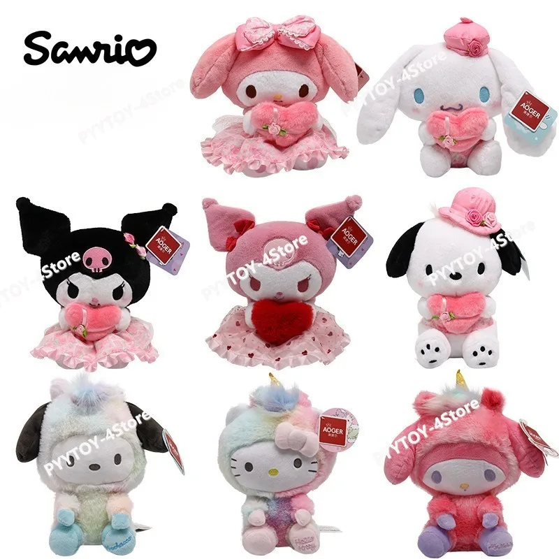 

Плюшевая кукла Sanrio: Милая подушка-кукла Куроми, Синаморолл, украшение для стола, аниме-товары, праздничный подарок-сюрприз