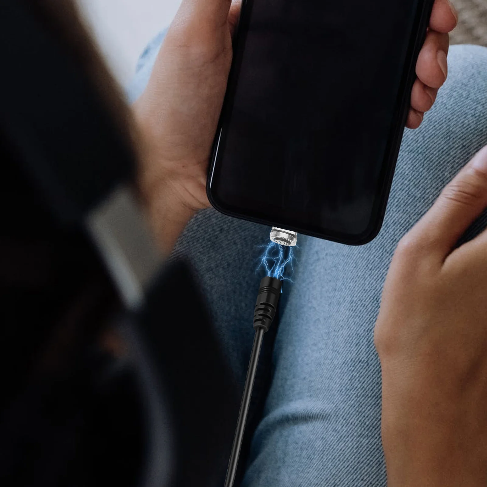 Tête de pointe pour connecteurs USB de type, câble de charge, adaptateur magnétique, grotte, 4 pièces