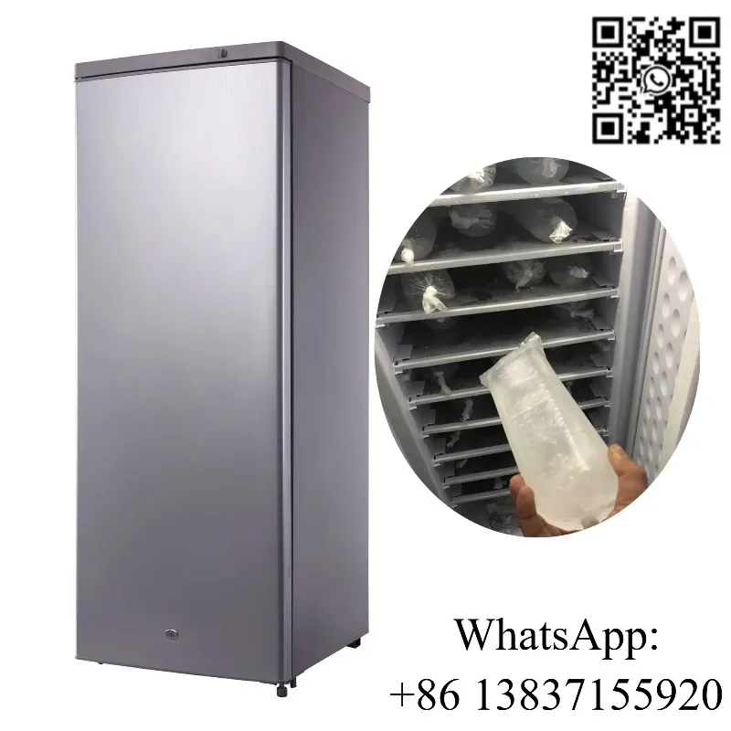 

Custom Ice Block Upright Freezer Solar Powered Deep Freezer Fridge Commercial Solar Panel Gel Battery Solar Ice Maker
