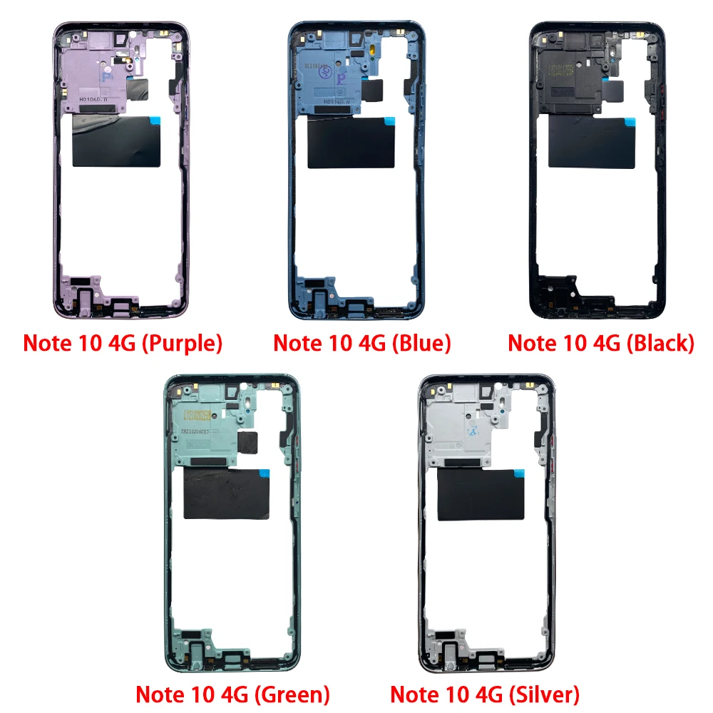 New Middle Frame Housing Case For Redmi Note 10 10S Pro Middle Frame Bezel Middle Plate Replacement Parts