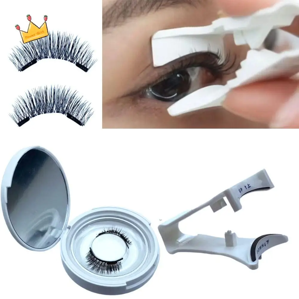 Moda natural cílios magnéticos reutilizáveis simulação cílios postiços sem cola à prova dwaterproof água mangá cílios maquiagem dos olhos