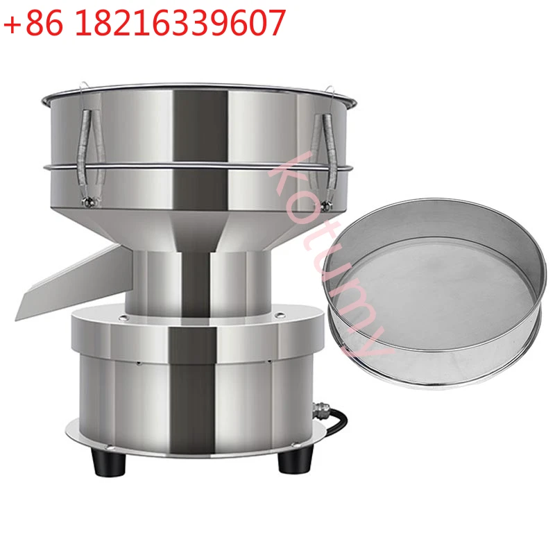 TAO 220V 110V electric vibrating sieve screening sieving stainless steel powder sieving machine mesh optional sieve 30X15CM