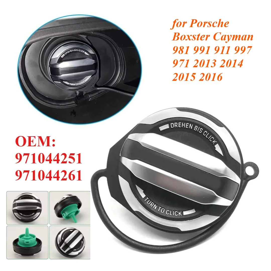 

Car Fuel Cap Oil Tank Cover 971044251 971044261 for Porsche Boxster Cayman 981 991 911 997 971 2013 2014 2015 2016 Compatible