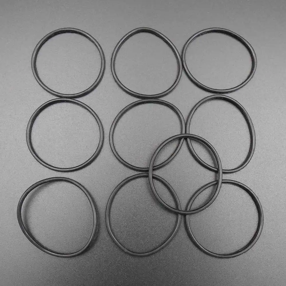 100Pcs Black Rubber Transmission Belt Wire Diameter 2mm Outer Loop Dia 40mm Fit DIY Toy Vehicle Micro Motor Pulley Driving 2x40