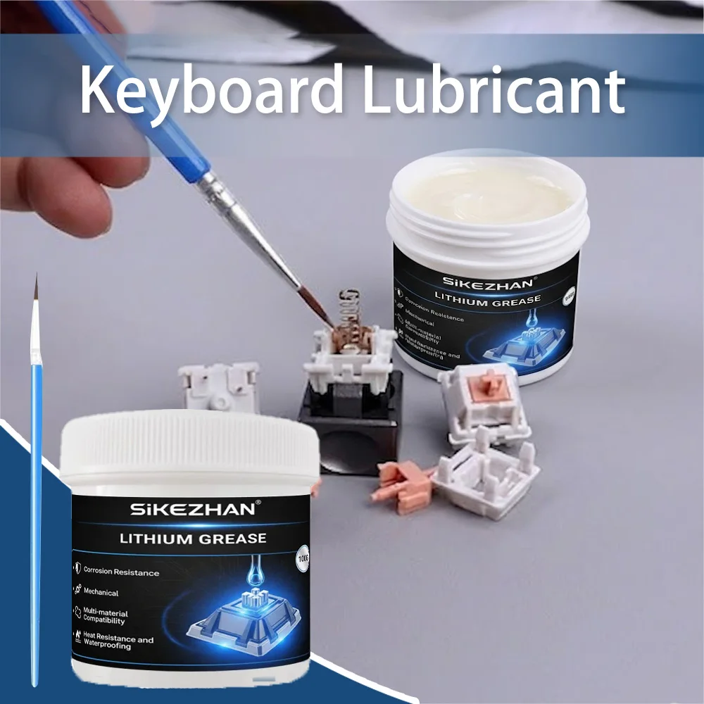 Grasa de litio para teclado de 100G, lubricante para interruptores mecánicos, estabilizadores, lubricante para teclas, modificación DIY, mantenimiento, SIKEZHAN